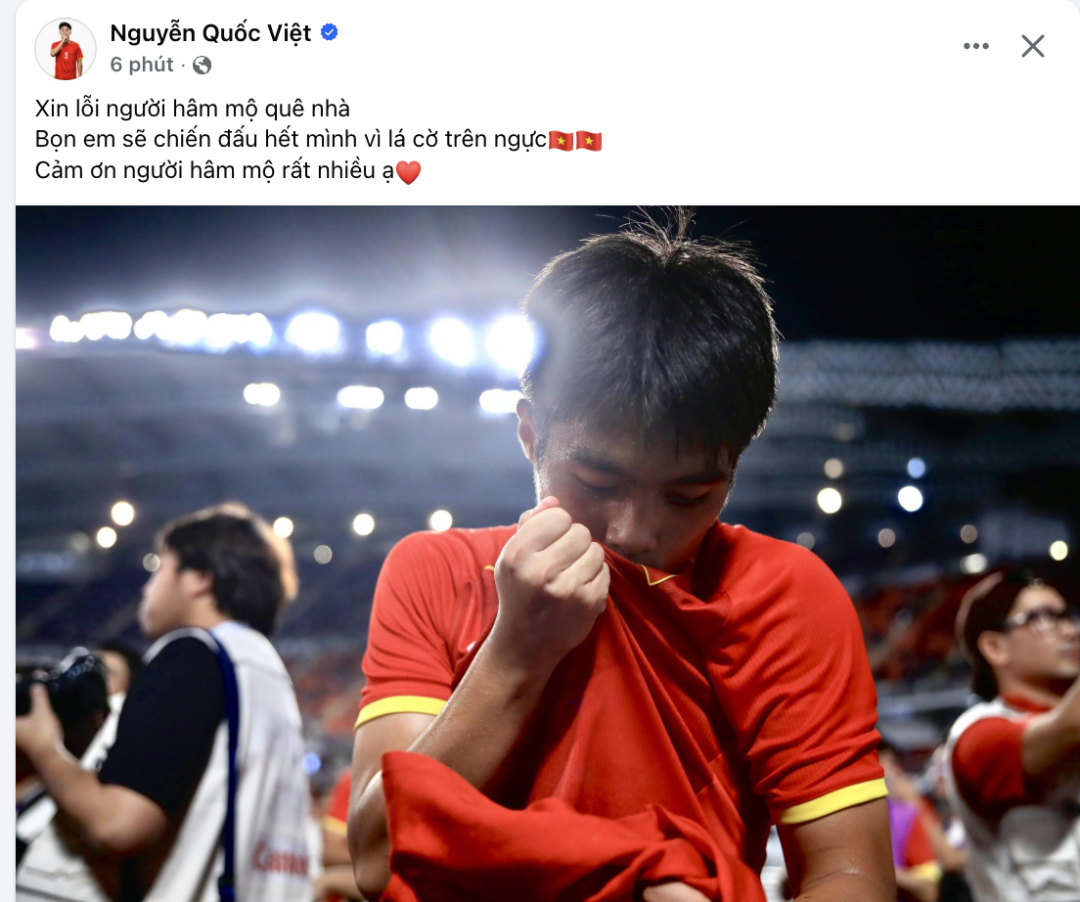 U23 Việt Nam đồng loạt xin lỗi: C&ugrave;ng nhau chiến thắng, c&ugrave;ng nhau thất bại- Ảnh 5.