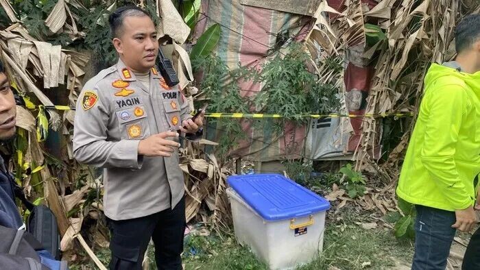 在棉兰一个集装箱内发现的尸体疑似遭肢解。（Mhd Ilham Pradila/detikSumut）