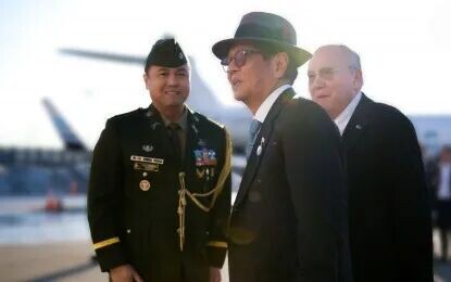 <p><strong>PRODUCTIVE VISIT.</strong> President Ferdinand R. Marcos Jr. departs New York City, United States, for Manila on Tuesday (March 10, 2026) after his productive two-day working visit. The presidential plane left Newark Liberty International Airport at around 5:40 p.m. (New York time).<em> (Photo courtesy of Presidential Communications Office)</em></p>