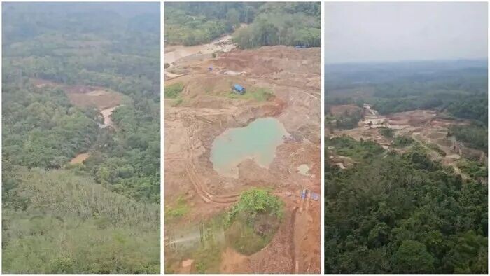 楠榜警方在韦卡南县PTPN I Regional 7所属的油棕种植园中查获了非法金矿和煤矿开采活动。