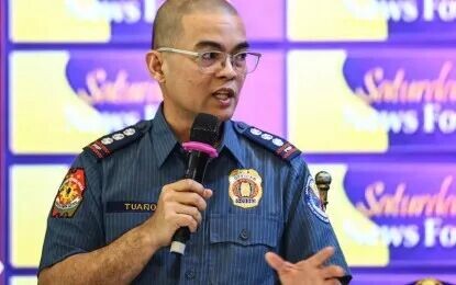 <p>Philippine National Police spokesperson Brig. Gen. Randulf Tuaño<em> (PNP photo by Joan Bondoc)</em></p>