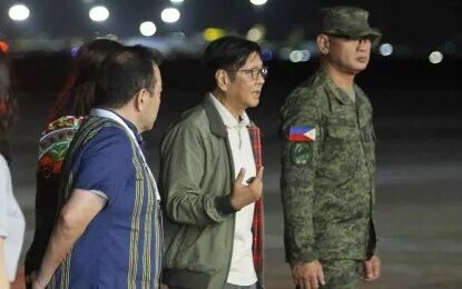 <p><strong>ASEAN SUMMIT-READY.</strong> President Ferdinand R. Marcos Jr. arrives at the Mactan-Benito Ebuen Air Base in Cebu province on Wednesday (May 6, 2026), ahead of the 48th ASEAN Summit and Related Meetings in the province. The gathering is set to convene regional leaders to discuss stronger collaboration on economic progress, regional security, and sustainable development across Southeast Asia. <em>(Photo courtesy of Presidential Photojournalists Association)</em></p>