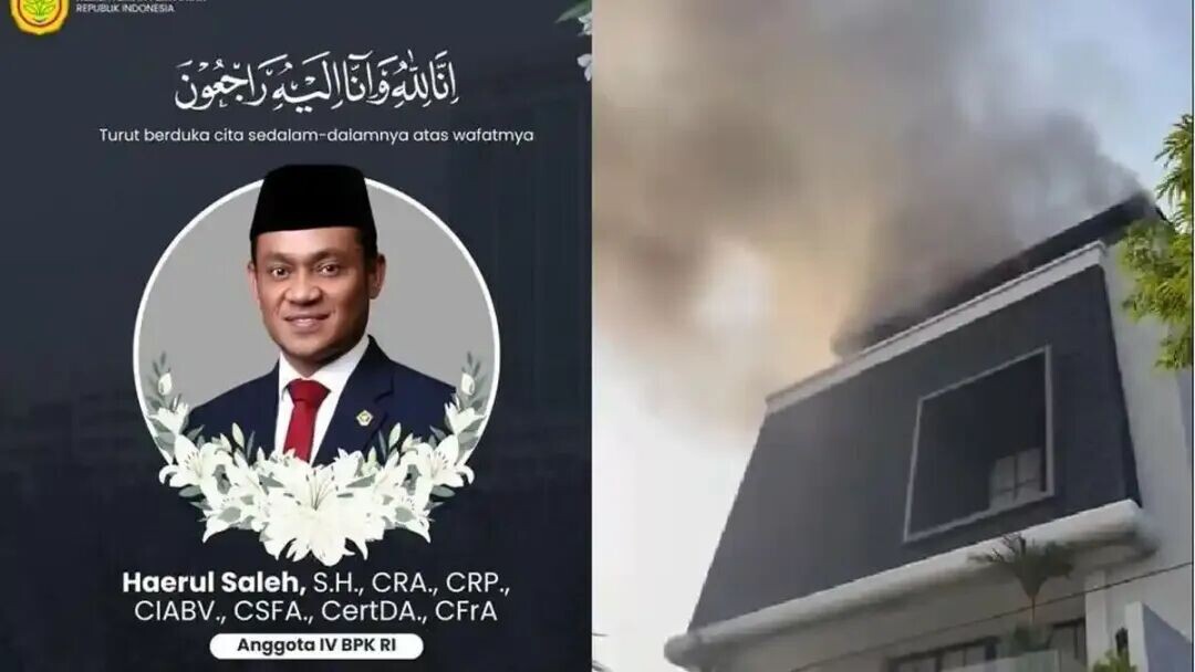 Kronologis Kebakaran Rumah Anggota BPK Haerul Saleh di Jagakarsa Jaksel, Polisi Cek TKP