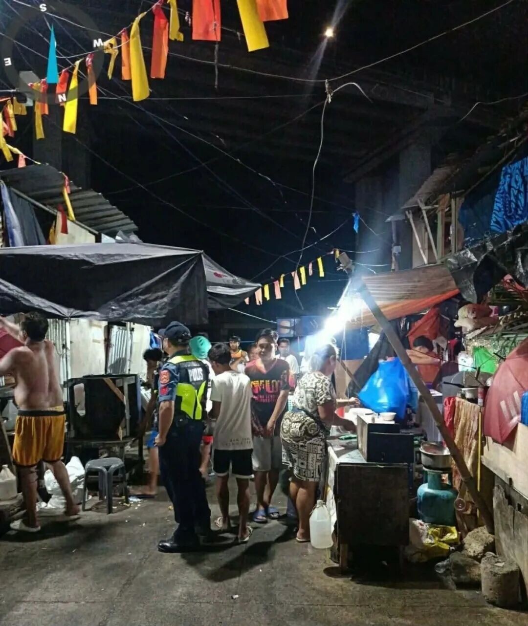 ‎THE Cebu City Police Office patrols a high-density area in Cebu City as part of the implementation of the Safer Cities Initiative. (Contributed photo)
‎