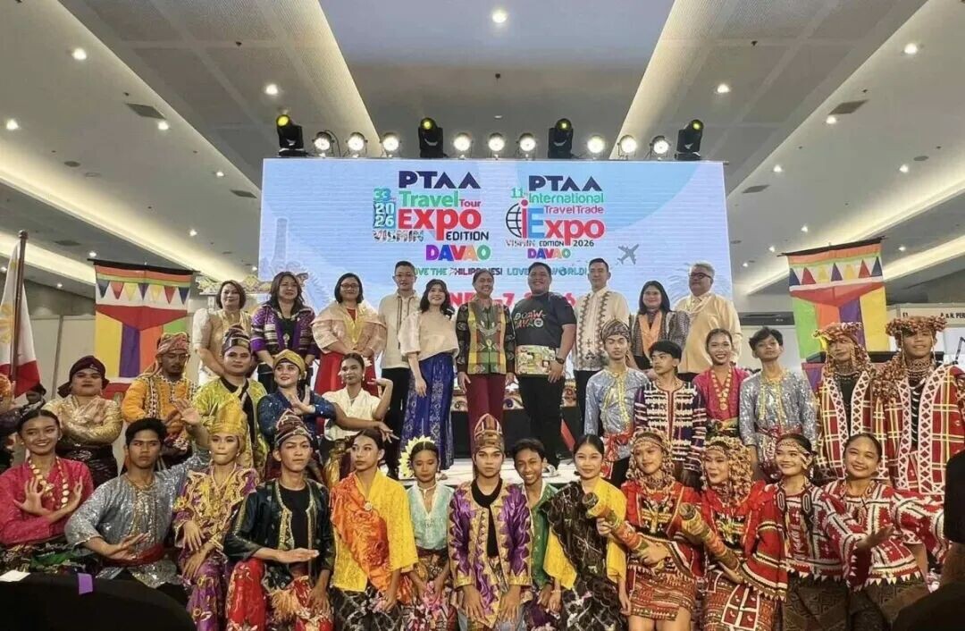 第33届旅游博览会暨第11届维萨亚斯-棉兰老岛国际旅游贸易博览会（2026年版）于周五在达沃市拉南的SMX会展中心开幕。（图片来自Ivy Tejano）