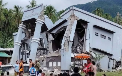 <p><strong>QUAKE-HIT.</strong> The Malalan Barangay Hall in Jose Abad Santos, Davao Occidental following the magnitude 7.8 earthquake that hit Sarangani province on Monday morning (June 8, 2026). The death toll from the 7.8 magnitude offshore quake in Sarangani has risen to 37, the Office of Civil Defense said Tuesday (June 9). <em>(Photo courtesy of Jurel Bayang)</em></p>