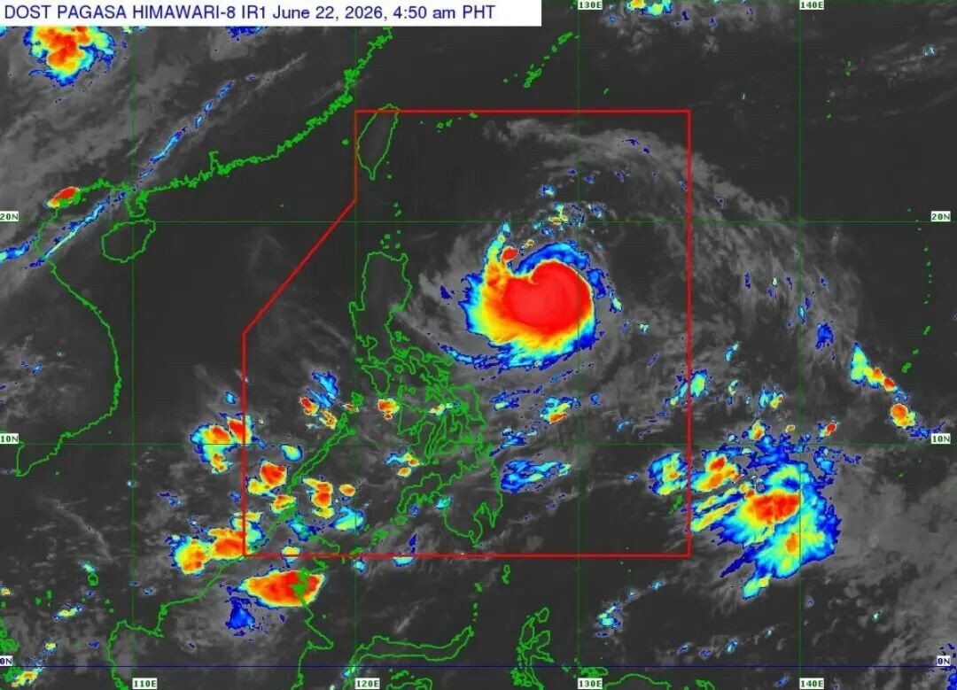 Satellite image of Typhoon Francisco (international name “Mekkhala”) (Courtesy of PAGASA)