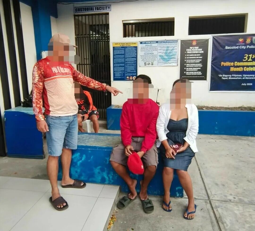A policeman identified the 16-year-old Grade 11 student who surrendered, hours after he allegedly punched and injured the officer with a brass knuckle outside a public high school in Barangay Granada, Bacolod City on Friday, August 14. (Police Station 5)