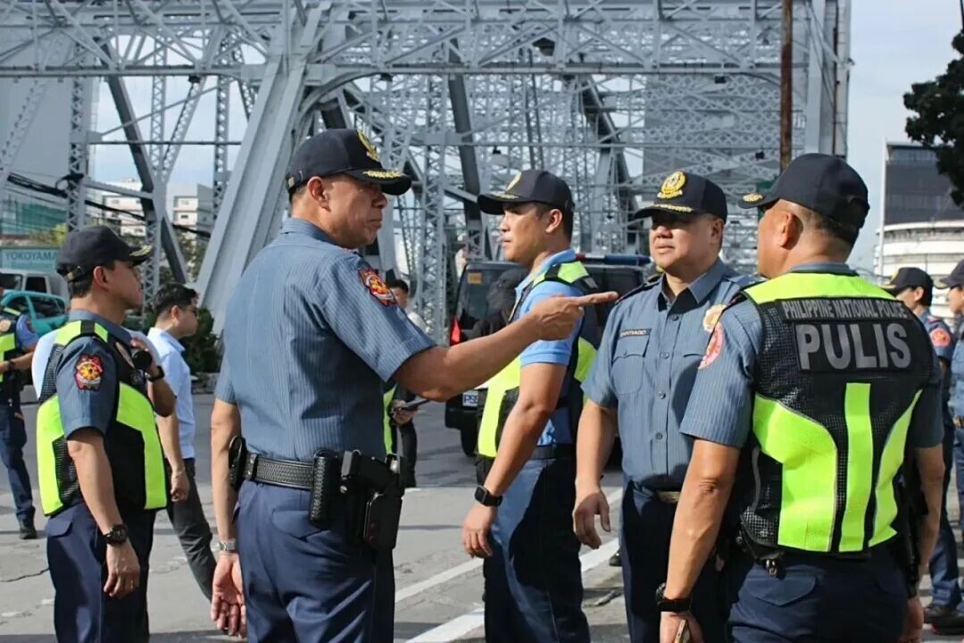 NCRPO OIC Brig. Gen. Christopher N. Abrahano and Manila Police District Director Brig. Gen. Atty. Arnold Casingal Santiago, with senior MPD and NCRPO officers, inspect key areas around Malacañang Palace, Recto Avenue and Legarda ahead of the Sept. 21, 2026 activities. (Photo courtesy by MPD Chief Arnold Santiago)